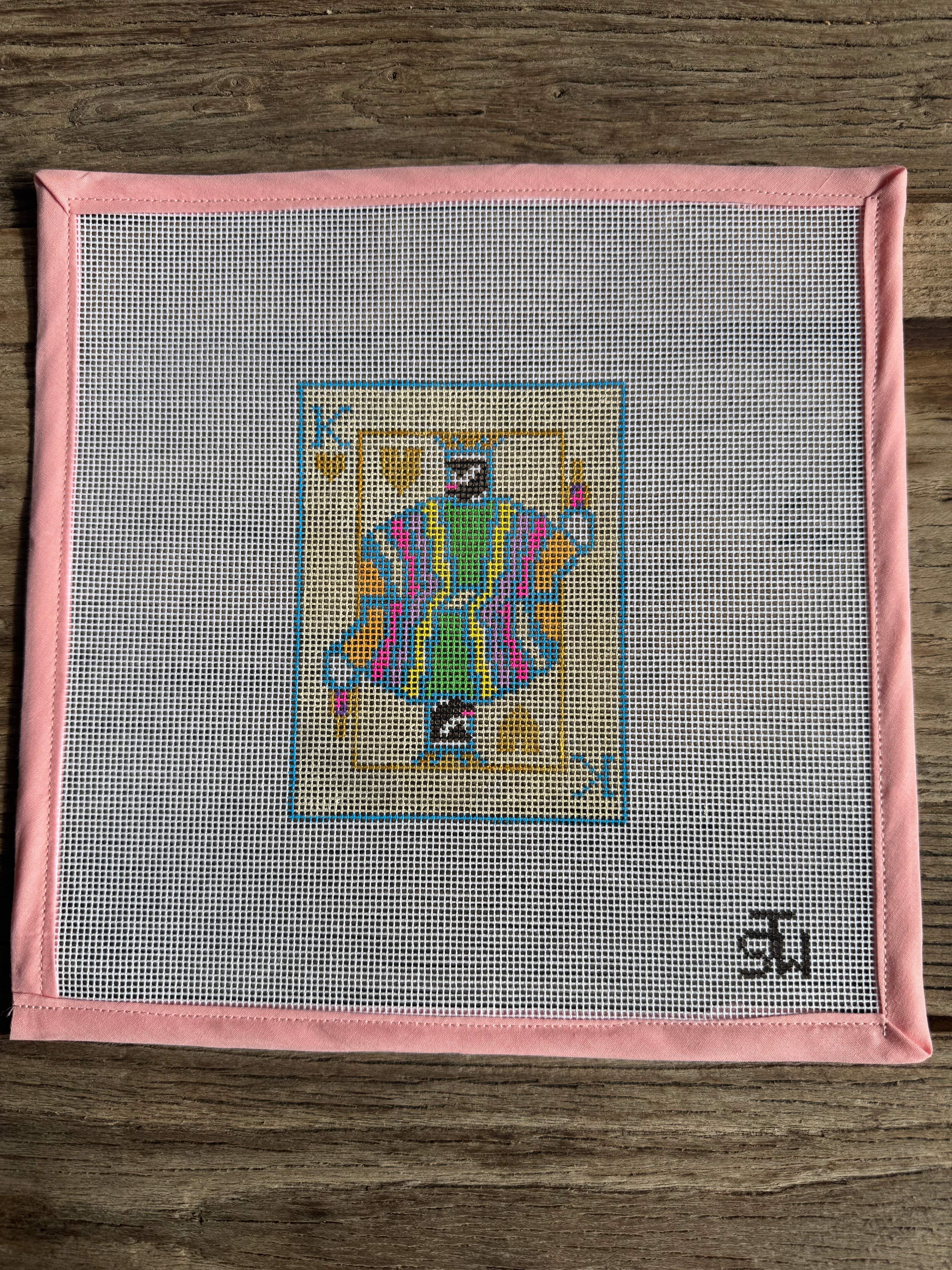 King of Hearts Needlepoint Canvas