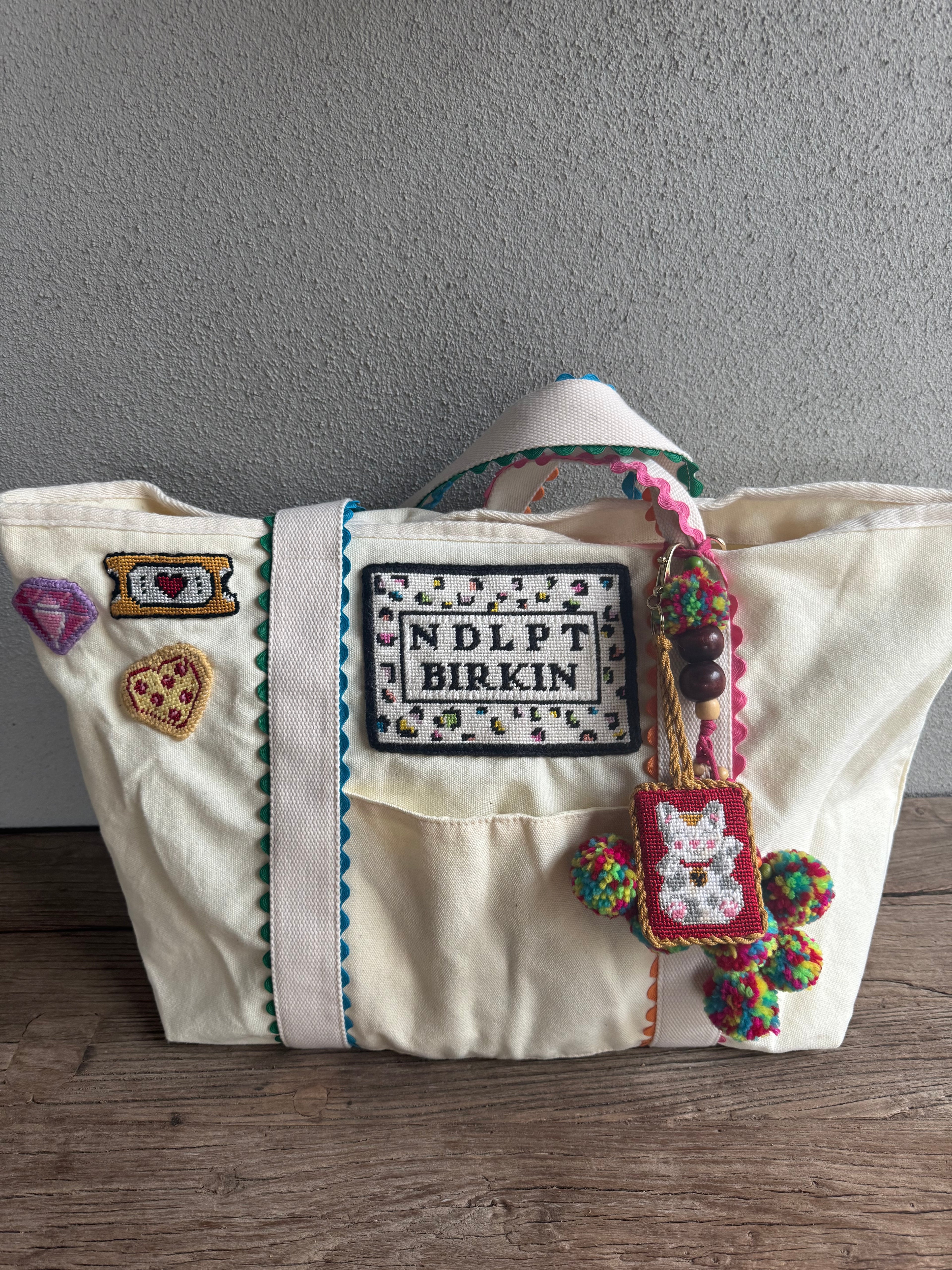 NDLPT BIRKIN Needlepoint Canvas