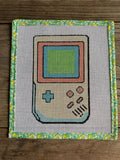 Needlepoint Canvas handheld gaming console 