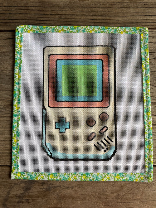 Needlepoint Canvas handheld gaming console 