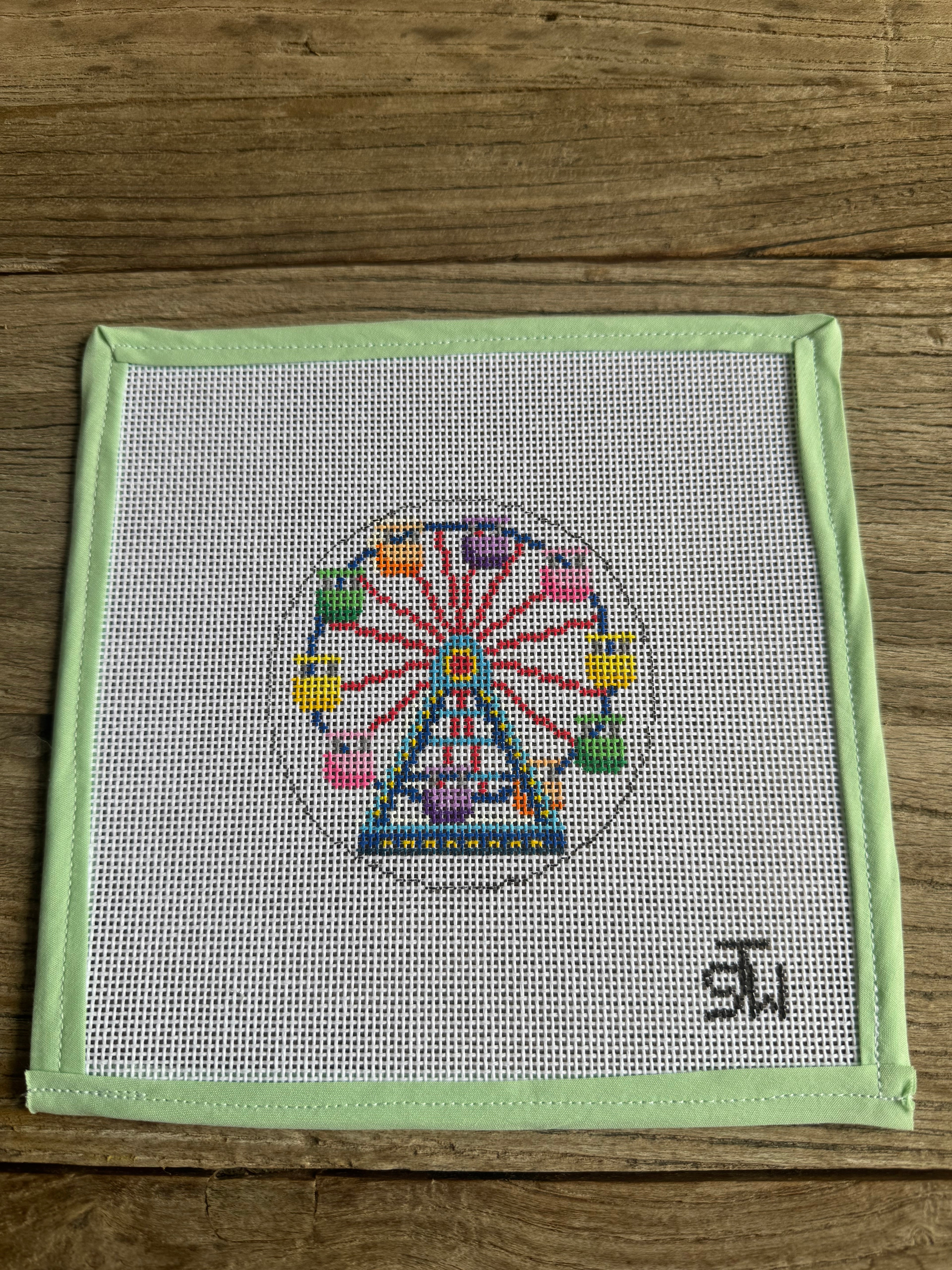 Ferris Wheel Needlepoint Canvas