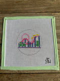 Roller Coaster Needlepoint Canvas