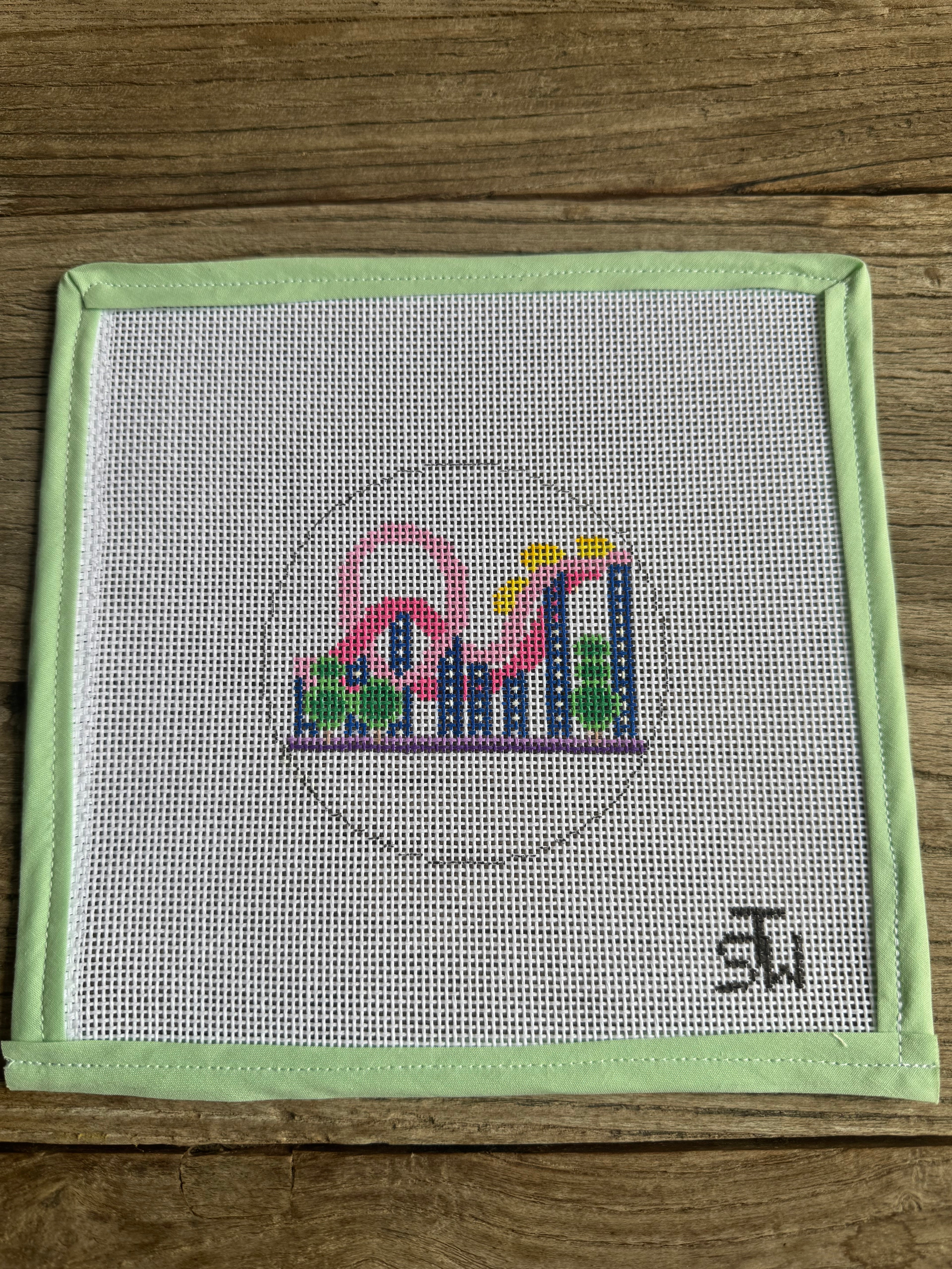 Roller Coaster Needlepoint Canvas
